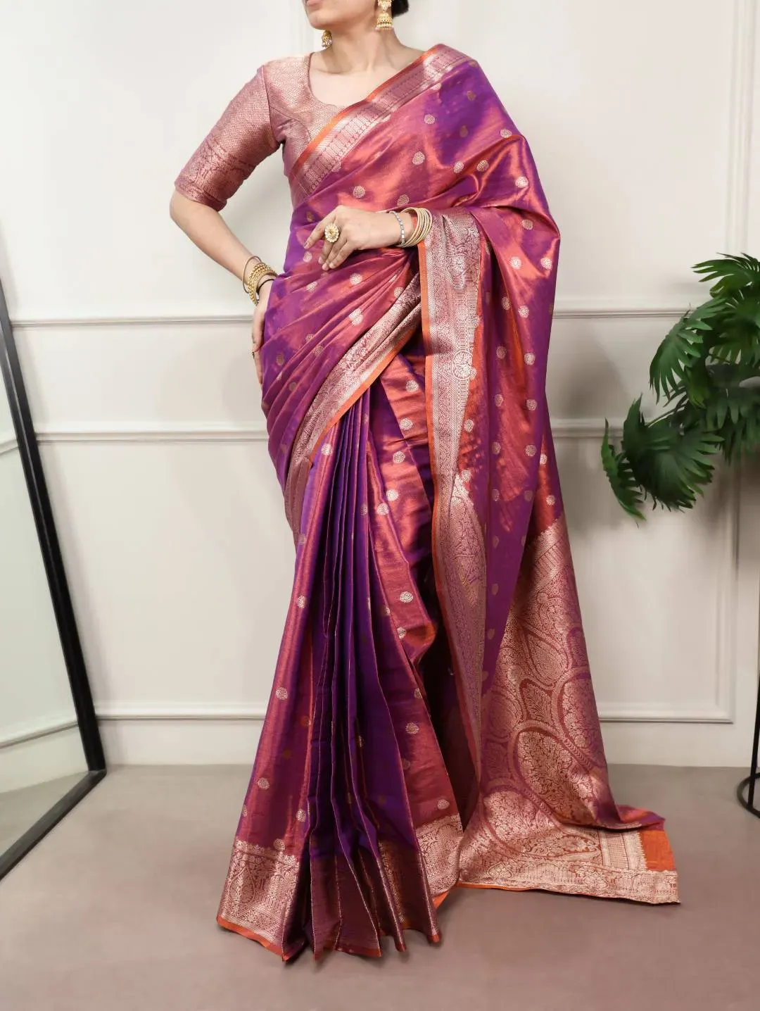 WMN 8003 Kasavu Zari Weaving Work Festival Saree – Designer Traditional Silk Saree for Women
