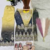 Green Ombre Embroidered Girls Sharara Suit with Dupatta | Baby 250 Kids Party Wear Ethnic Set