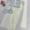 BDB 62 White Ready to Wear Saree with Heavy Embroidered Jacket for Women