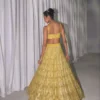 HCR 1117 Golden Butterfly Net Heavy Embroidery Bridal Lehenga Choli | Sequins Work Designer Wedding Lehenga