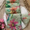 Soft Linen Silk Saree with Floral Print & Khatli Work | Kusum 850 Designer Lightweight Party Wear Saree for Women