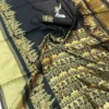 Black Banarasi Lichi Silk Saree with Golden Zari Work | Laxmi 1088 Wedding & Festival Wear Saree for Women
