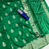 Green Lichi Silk Banarasi Saree with Zari Weaving Work | Laxmi 1099 Designer Wedding Wear Saree for Women