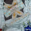 Madhuri 257 Ice Blue Ready To Wear Saree with Heavy Embroidery Belt & Designer Blouse | Crepe Wedding Party Wear Saree