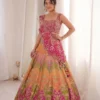 Madhuri 259 Designer Printed Lehenga Choli with Embroidered Shrug | Crepe Digital Print Wedding Party Wear Lehenga for Women