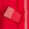 Red Lichi Silk Saree with Silver Zari Work | Rani 268 Traditional Wedding & Festival Wear Saree