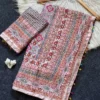 WMS Roman Silk Mirror Work Saree with Digital Print & Kodi Latkan Pallu for Women | Festival Wear Saree