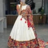 Designer White Navratri Chaniya Choli Set with Printed Dupatta | WMT 7113 Women's Garba & Dandiya Lehenga Choli