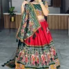 Designer Patola Print Navratri Lehenga Choli with Paithani Dupatta WMT 8018