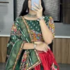 Designer Patola Print Navratri Lehenga Choli with Paithani Dupatta WMT 8018