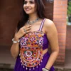Purple Rayon Cotton Navratri Chaniya Choli with Gamthi Embroidery | WMT 8065 Designer Garba & Dandiya Outfit