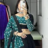 Designer Black Navratri Chaniya Choli with Embroidery Work & Dupatta WMT 8067