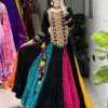 Black Navratri Chaniya Choli for Women with Kutchi Mirror Work | WMT 8075 Designer Garba Dress 2026