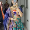 Designer Dola Silk Printed Kutchi Work Navratri Chaniya Choli with Dupatta | WMT 8084 Elephant Embroidery Lehenga for Women
