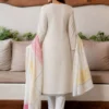 Women's Floral Embroidered Regular Thread Work Kurta with Trousers & With Dupatta