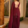 Women Ethnic Embroidered Regular Sequinned Kurti with Sharara Western Wear & With Dupatta