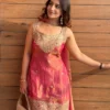 Mirror Work Sharara Set for Women with Choker Dupatta | Sleeveless Festive Ethnic Wear