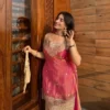 Mirror Work Sharara Set for Women with Choker Dupatta | Sleeveless Festive Ethnic Wear