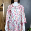 Women's Cotton Blend Floral Printed Short Kurti | Ethnic Tunic Top