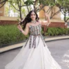 Magnetic White Full Stitched Kora Cotton Lehenga with Designer Sleeveless Blouse Chaniya Choli