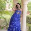 Laheriya Printed Fit & Flared Tiered Ethnic Dresses for woman