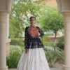 Kora Cotton Bandhni Kutchi Gamthi With Bandhni Print work Lehenga Set