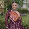 Bandhani & Kutchi Gamthi Patchwork Navratri Lehenga Set for woman