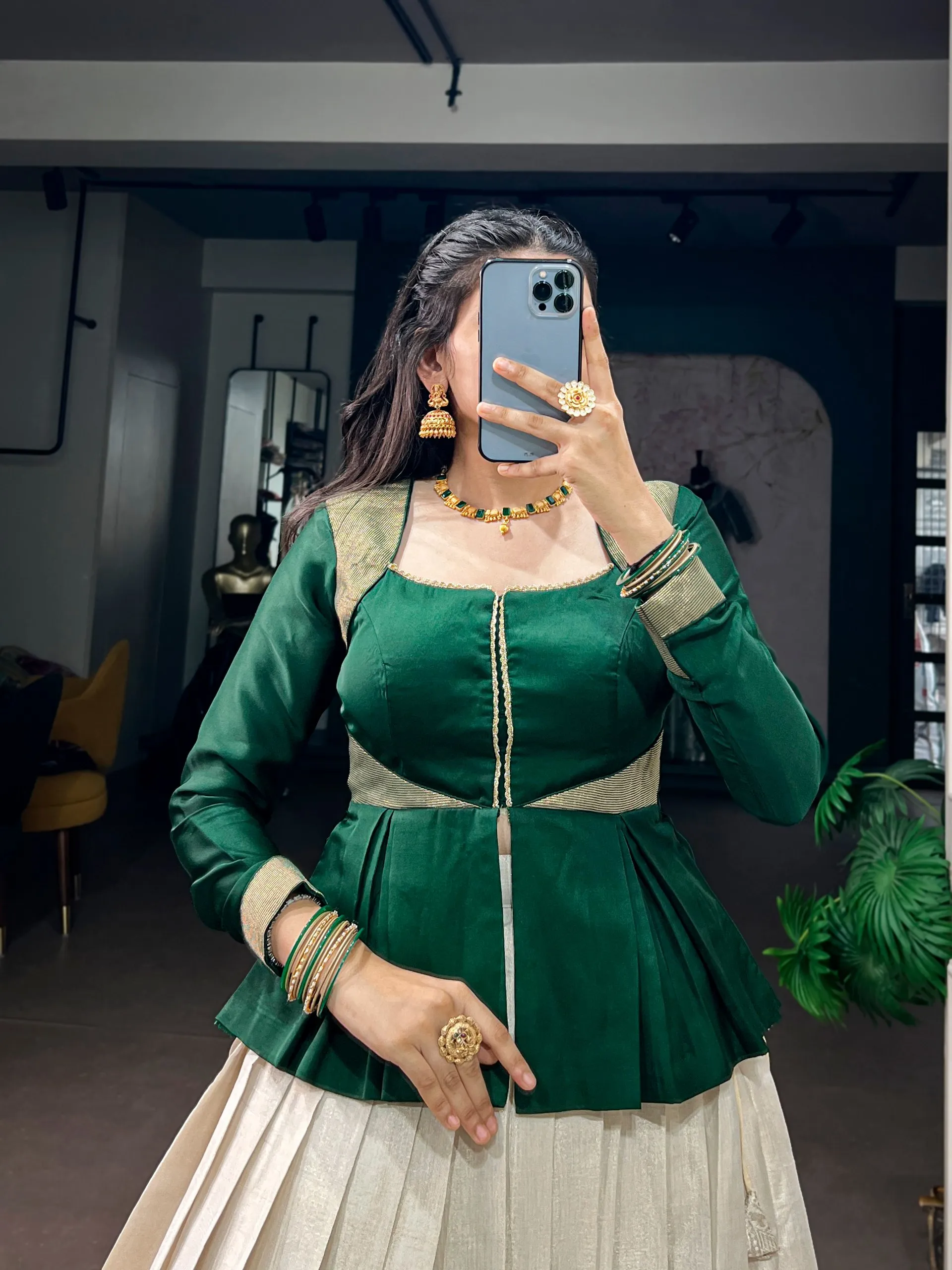 swarnamukhi Satin Silk Kanchipuram traditional Lehenga Choli