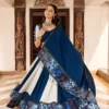 Pure Rayon Blue Gotta Patti With MIrror Work Navratri Lehenga Chaniya Choli