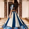 Pure Rayon Blue Gotta Patti With MIrror Work Navratri Lehenga Chaniya Choli