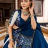 Pure Rayon Blue Gotta Patti With MIrror Work Navratri Lehenga Chaniya Choli