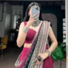Women’s Maroon Trending Designers Rayon With Mirror Work Lehenga Chaniya Choli