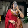 Heavy Rayon Black Color Fully Stitched Work Lehenga Choli with Kutchi Embroidery