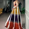 WMN 1775 Multi-Color Rayon Gota Patti with Mirror Work Navratri Lehenga Choli
