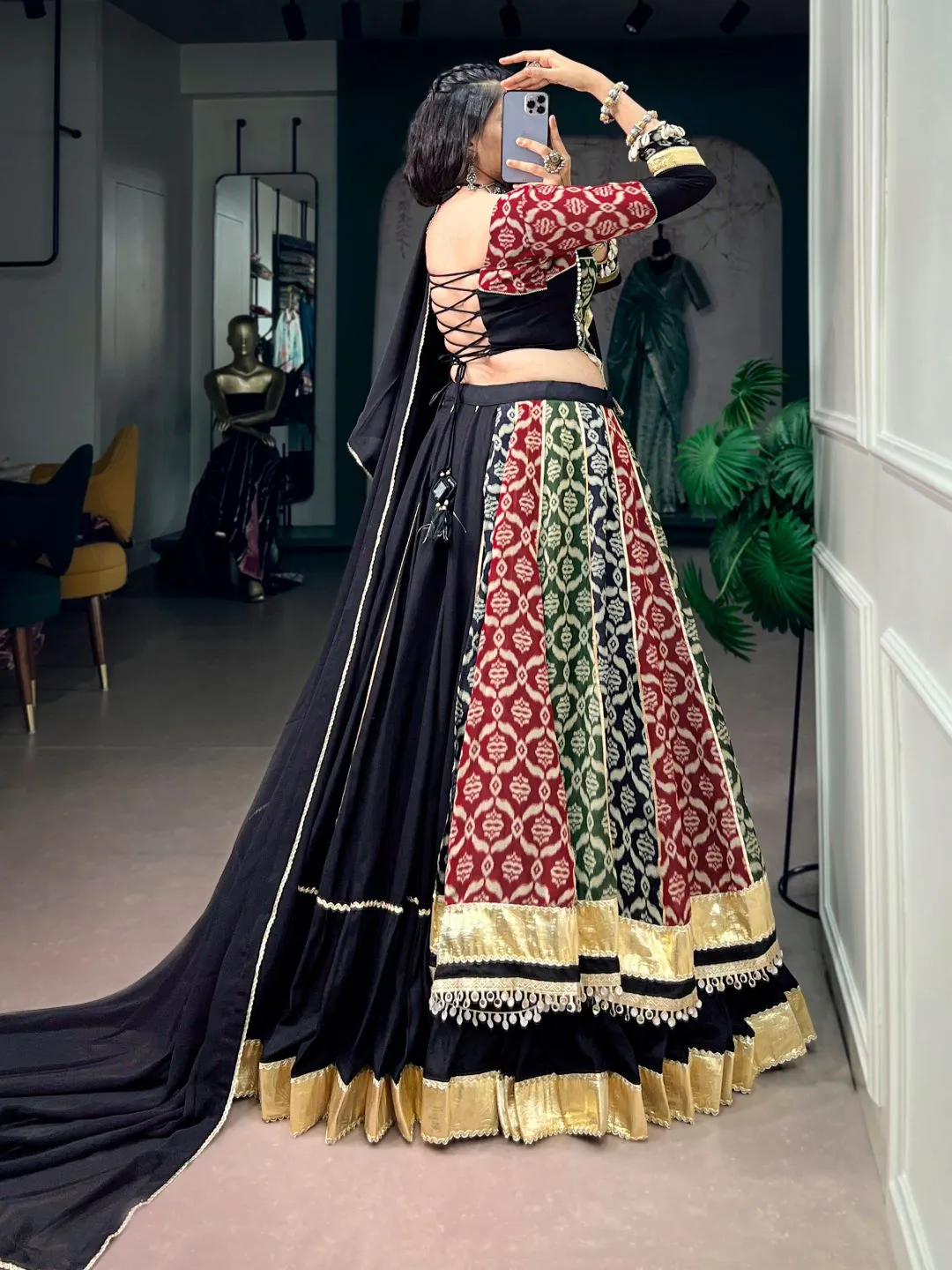 Pure Rayon With Kodi Work Designer Chaniya Choli Navratri Special for woman, 7 Meter Flair
