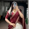 Women’s Kanjivaram Traditional Style Silk Cotton Pure Zari Work South Indian Lehenga Choli