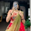 Women’s Jacquard Silk Paithani Zari Work Lehenga Choli