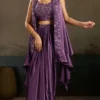 Woman’s Indo-Western Drape Skirts