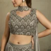 Woman’s Indo-Western Drape Skirts for Coctail Wear