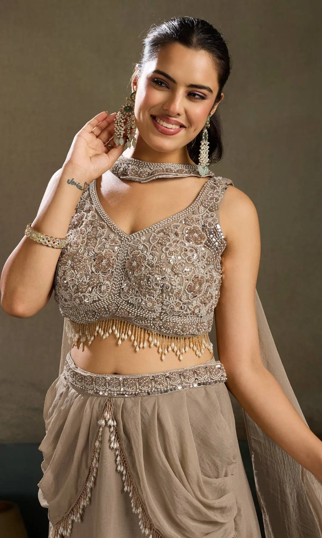 SL-ZIVA VOL -1 Indo-Western drape skirts woman