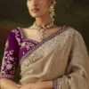 KIMORA GHARANA KS-5686 VISCOSE ZARI TISSUE DESIGNER WEDDING WEAR SAREES FOR WOMEN