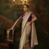 KIMORA GHARANA KS-5686 VISCOSE ZARI TISSUE DESIGNER WEDDING WEAR SAREES FOR WOMEN