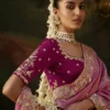 Kimora Gharana Viscose Zari Tissue Saree for woman
