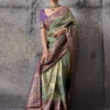 WOMAN’S SETHNIC LIFESTYLE MUSE DELIGHT BANARASI TISSUE SILK SAREE