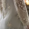 Ivory Silver Sequin Embroidered Party Wear Suit for Wedding & Festive Wear