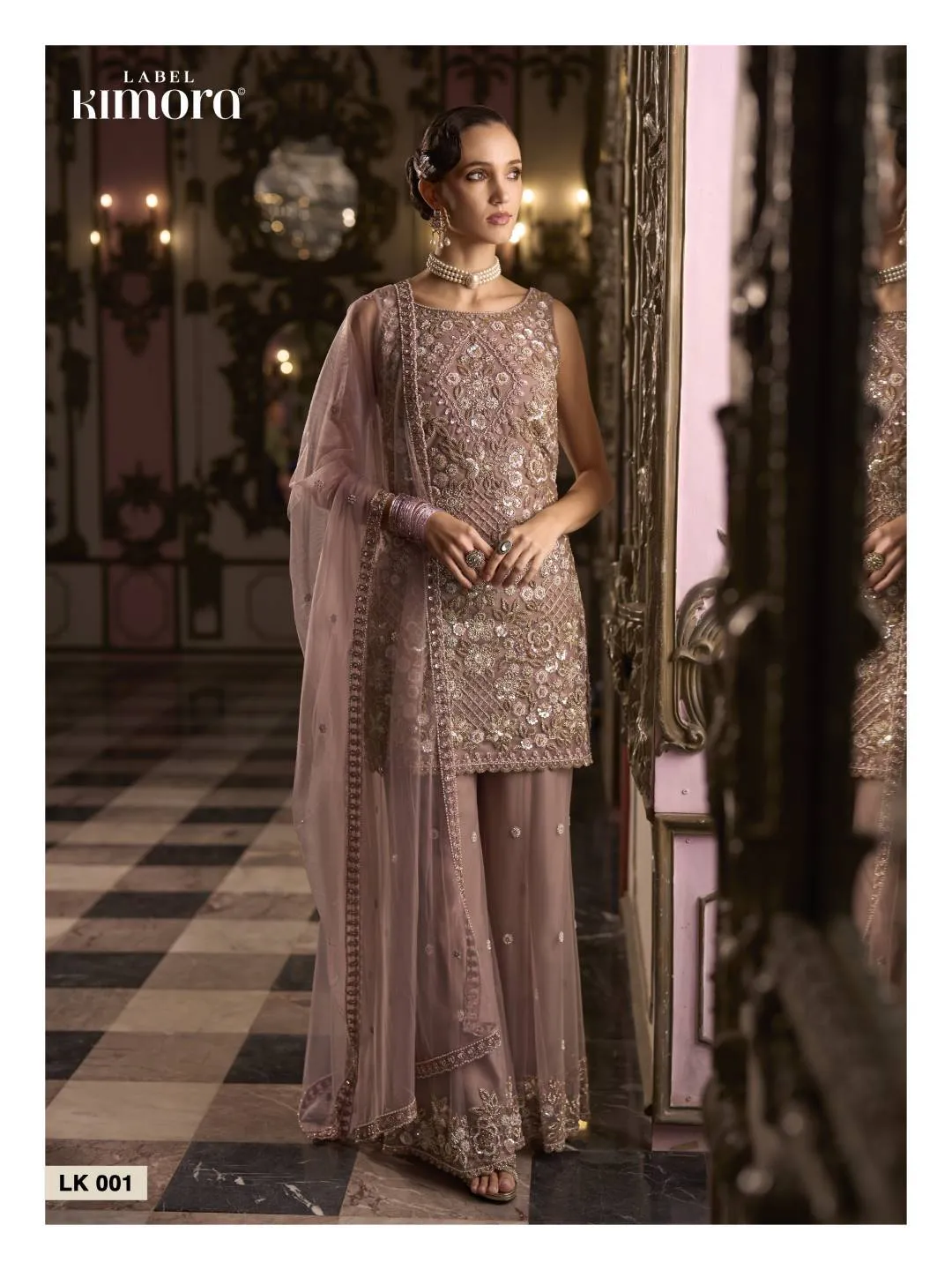 Premium Lavender Pink Georgette Salwar Kameez Suit