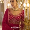 Majestic Pink Soft Georgette Anarkali Suit with Radiant Zari & Sequins | Kimora Label 2 LK 007 Magenta Pink Designer Anarkali Suit