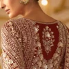 Amber Rust Orange Georgette Anarkali Suit with Radiant Zari & Sequins For Woman