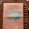 Dusty Pink Linen Cotton Saree With Antique Zari Work For Woman