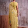 Mustard Color Smart Cotton Blend Fancy Woven Designer Saree for woman